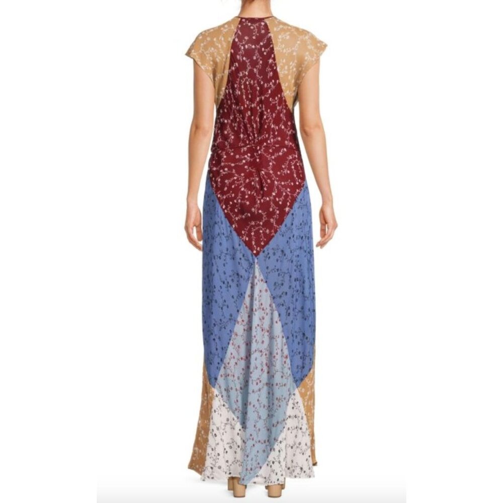 Rag & Bone Sam Patchwork Peasant Maxi Dress Size … - image 2